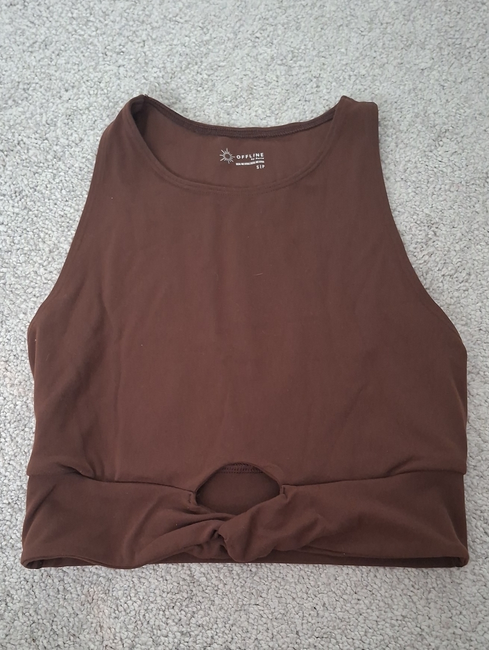 Offline By Aerie Real Me Xtra Twist Crop Tank